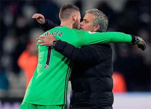 De Gea y Mourinho