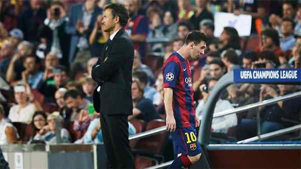 Messi y Luis Enrique