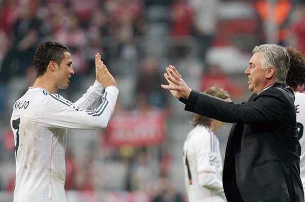 Ronaldo y Ancelotti