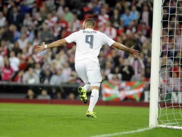 Benzema hace el 0-1 ante el Athletic
