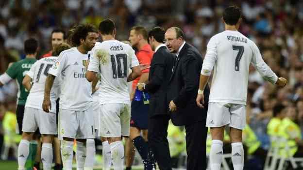 Rafa Benitez con James