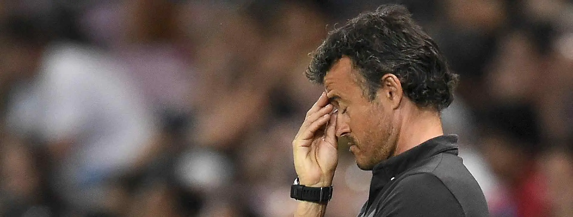 Luís Enrique, tocado: 