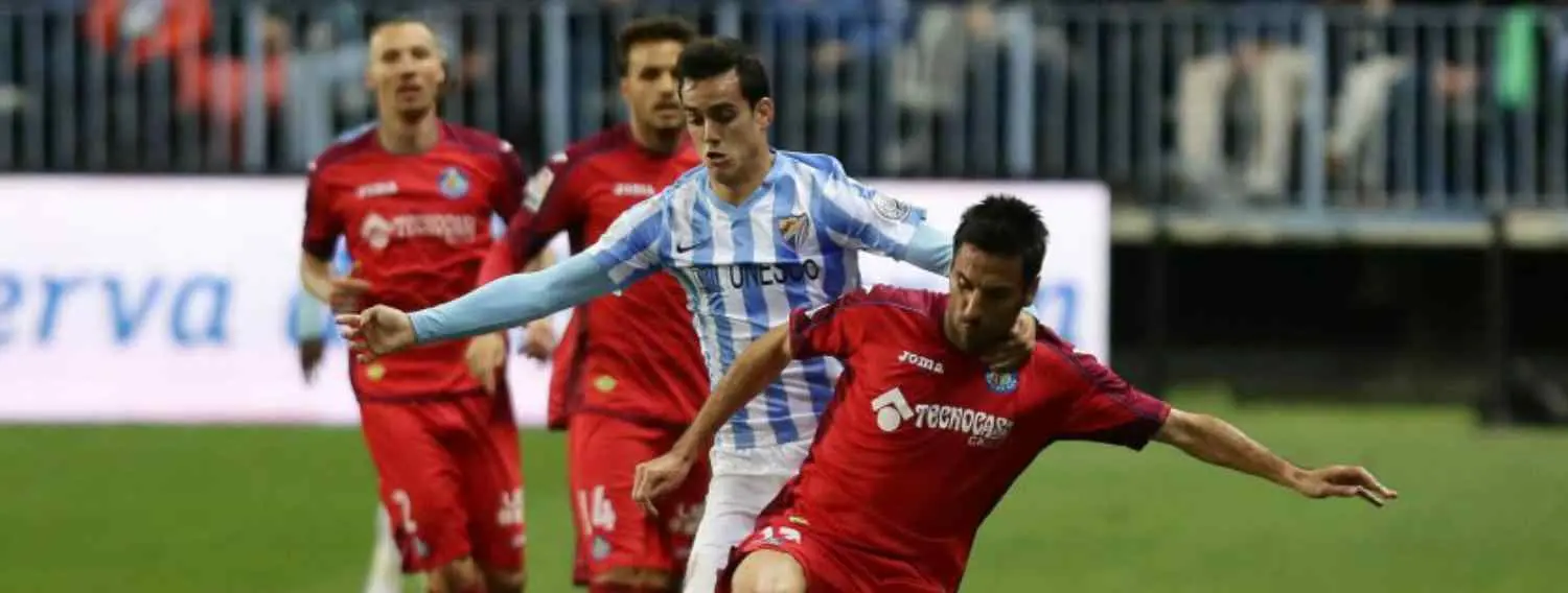 El Málaga gana al Getafe y ya está a tres puntos de la sexta posición