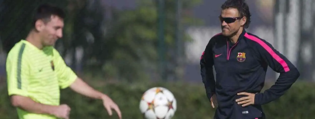 Luis Enrique tiende la mano a Messi y busca hacer las paces con él