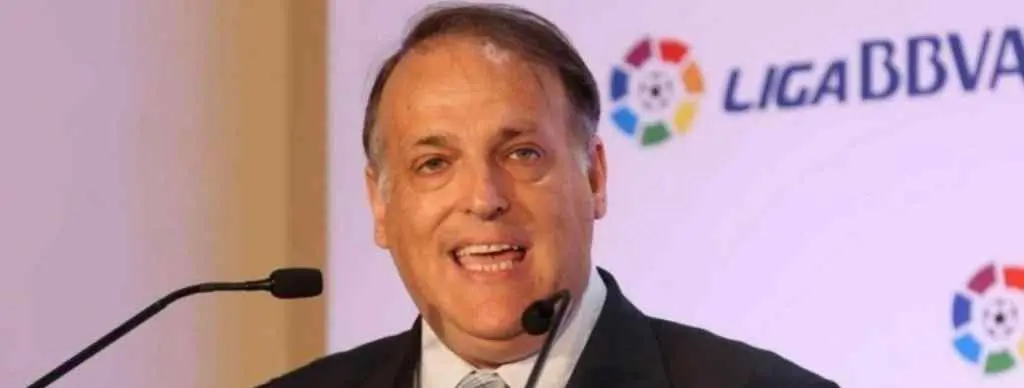 El presidente de la LFP, Javier Tebas, se pone del lado del Barcelona