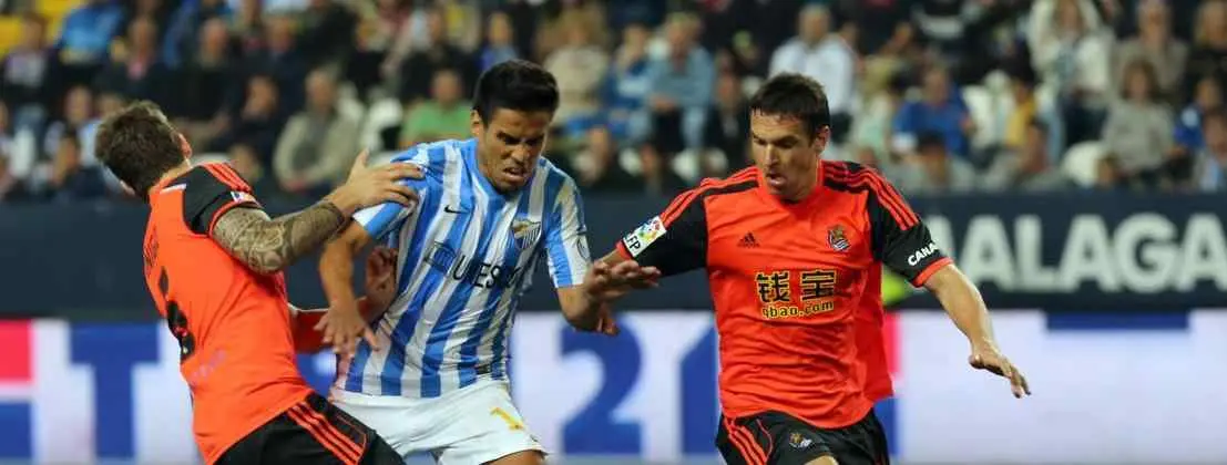 El Málaga se deja dos puntos ante la Real que lo alejan de Europa