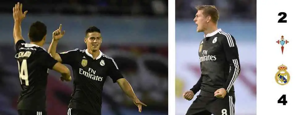 2-4: Chicharito y James creen que la liga todavía es posible para el Madrid