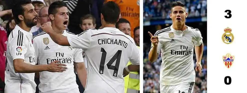 Los errores defensivos condenan al Almería ante un espeso Real Madrid (3-0)