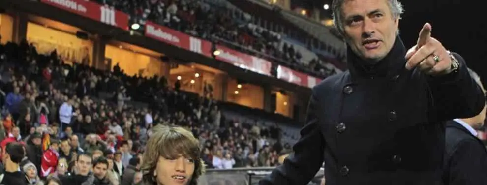 Mario, el hijo de Mourinho, monta el número en el alirón del Chelsea