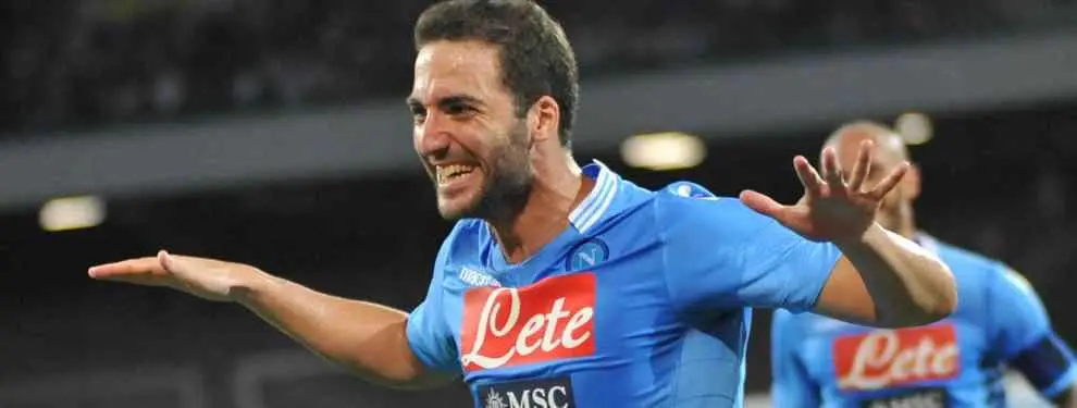 Gonzalo Higuaín va como loco por volver a Madrid, pero no al Madrid