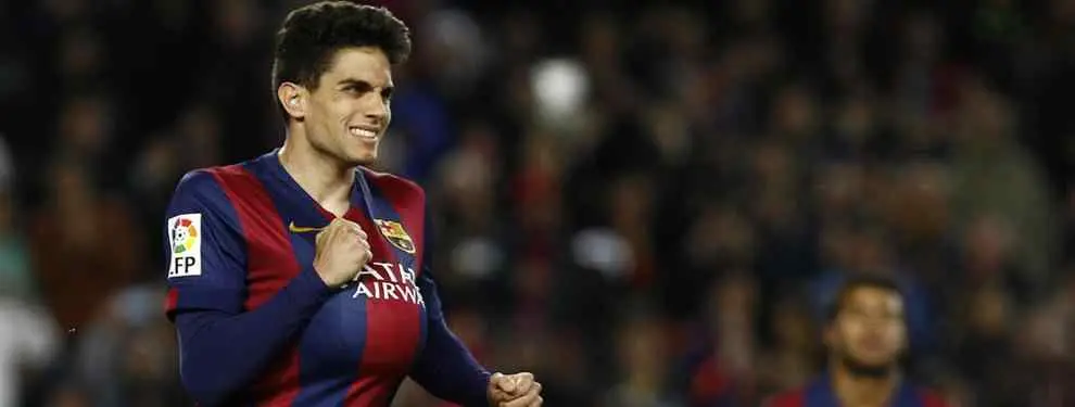 Marc Bartra prepara su marcha del Barça harto de ser suplente