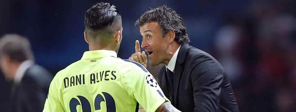 Luis Enrique se planta por Dani Alves. O sigue o no sigo. Fin del juego