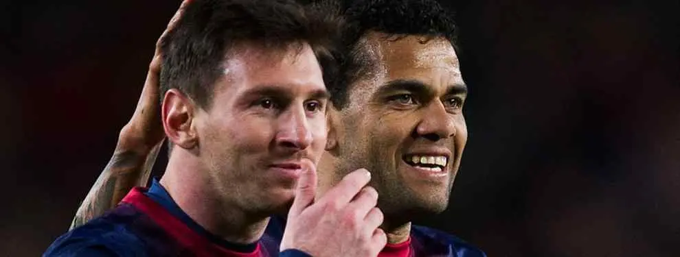 Messi envía un mensaje a Bartomeu sobre la renovación de Alves