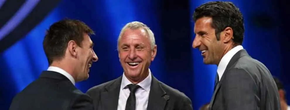 Johan Cruyff destapa la verdad sobre todo lo que ocurrió en el caso Figo