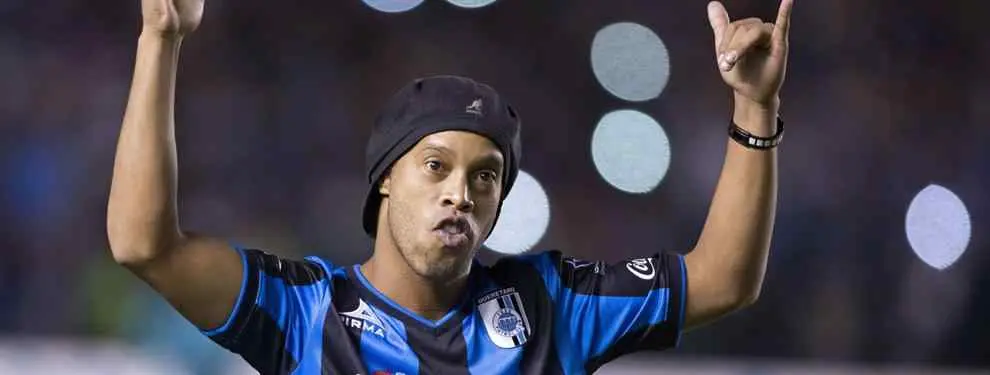 A Ronaldinho no le quieren ni en México: Le invitan a irse del Querétaro