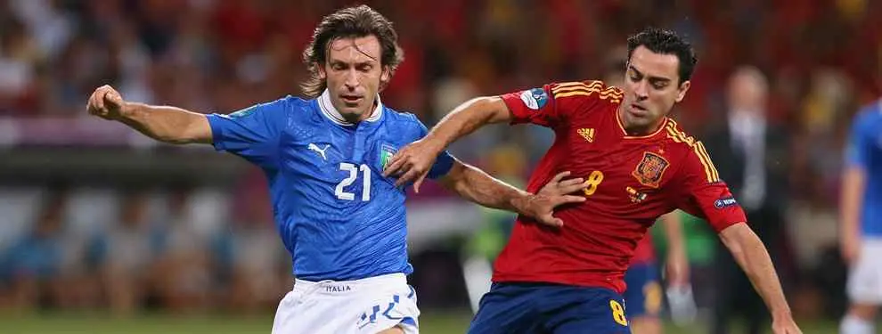 En Qatar sueñan con juntar a Xavi con Pirlo en el Al Sadd