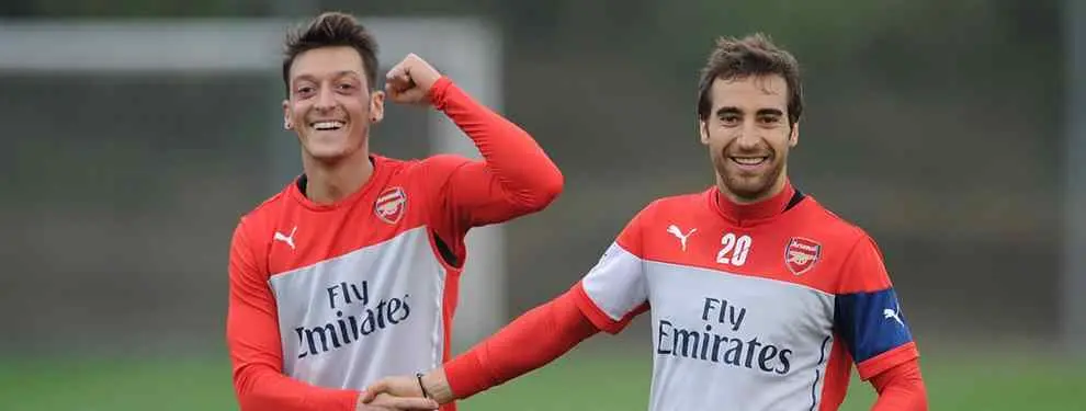 El 'romance' entre Mesut Özil y Flamini, destapado por sus compañeros
