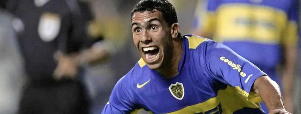 Boca hizo oficial el fichaje de Carlos Tévez en el descanso del partido