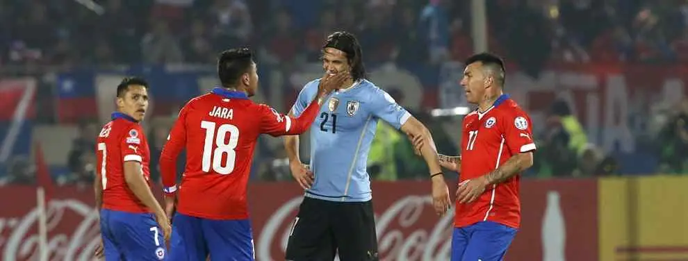 Gonzalo Jara fuera de la Copa América: tres partidos por su gesto a Cavani