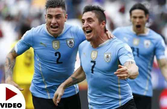 1-0: El 'Cebolla' Rodríguez salva el debut de Uruguay ante Jamaica