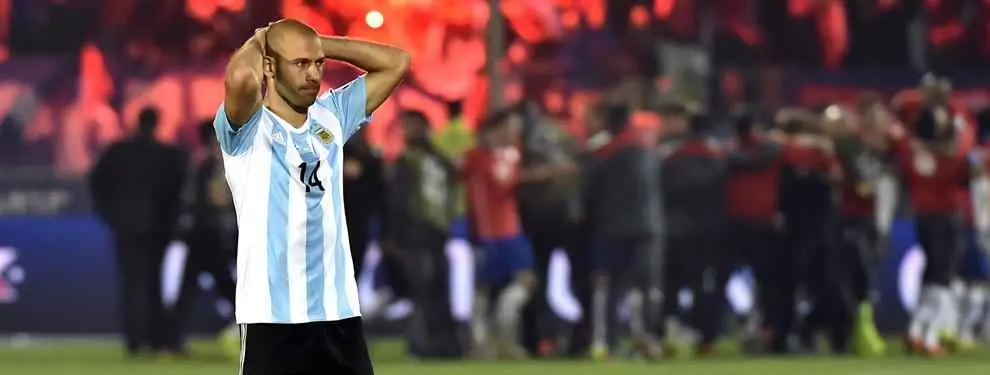 Javier Mascherano pierde su cuarta final con la selección Argentina