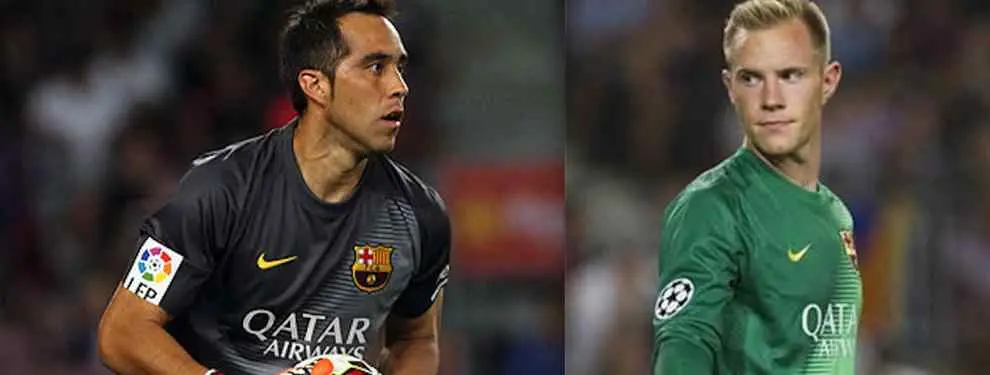 Los porteros del Barça se pican antes de empezar la temporada