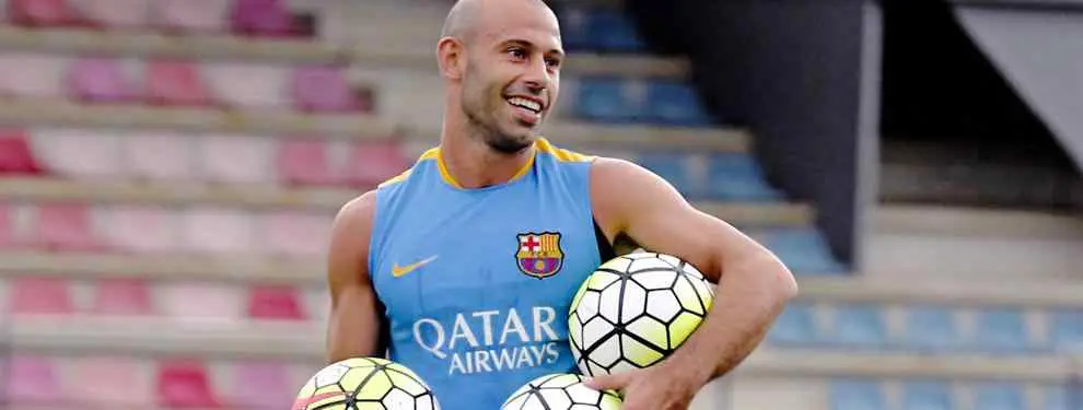 El 'Jefecito' Mascherano tiene galones de capitán por delante de Piqué