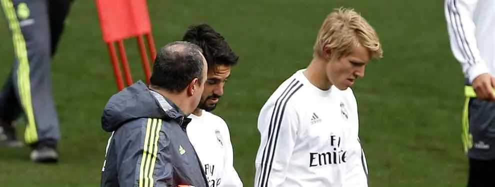 Benítez quiere apagar un nuevo indencio entre Odegaard y el Real Madrid