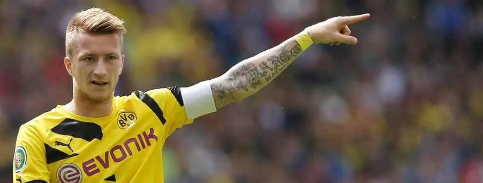 Rafa Benítez trabaja con Marco Reus en el once inicial del Real Madrid