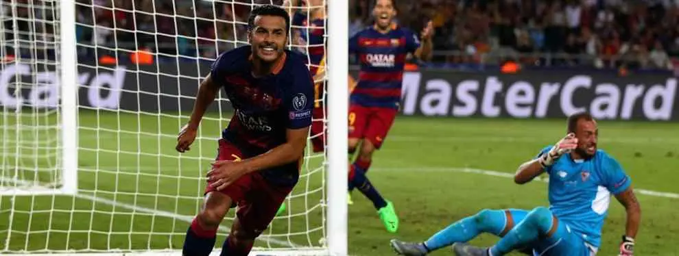 Pedro le da al Barça su último servicio en una Supercopa loca