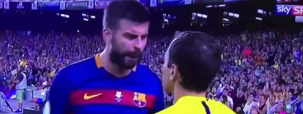 ¿Qué le dijo Gerard Piqué al juez de banda para ser expulsado?