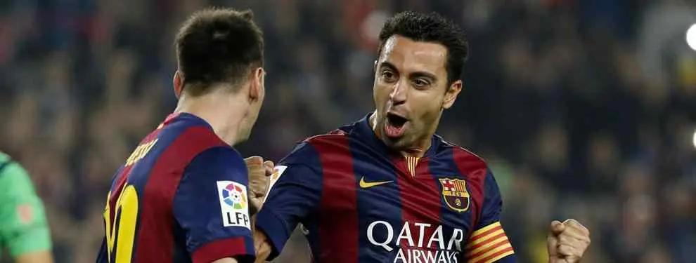 El vestuario -y especialmente Messi- se acordó, una vez más, de Xavi