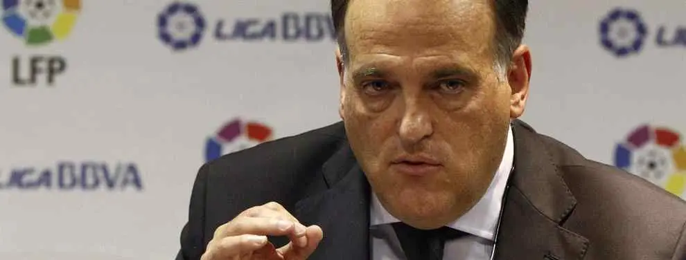 Javier Tebas lanza un mensaje de advertencia al Barça y habla del Clásico