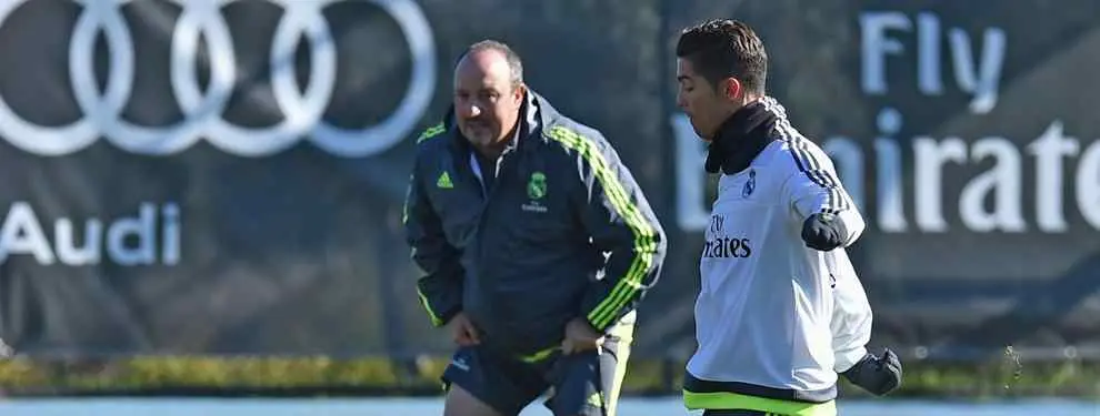 El 'show' Cristiano-Benítez antes del Sporting y a la vista del vestuario
