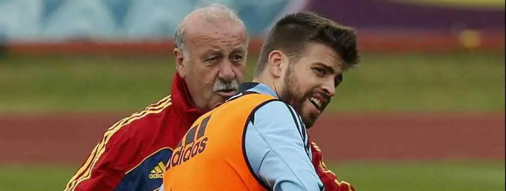 Vicente del Bosque saca la cara por Piqué y manda un recado a la afición