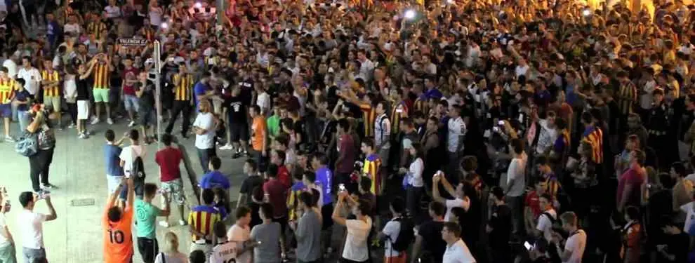 El detalle (sonrojante) que nadie reconoce entre la afición del Valencia