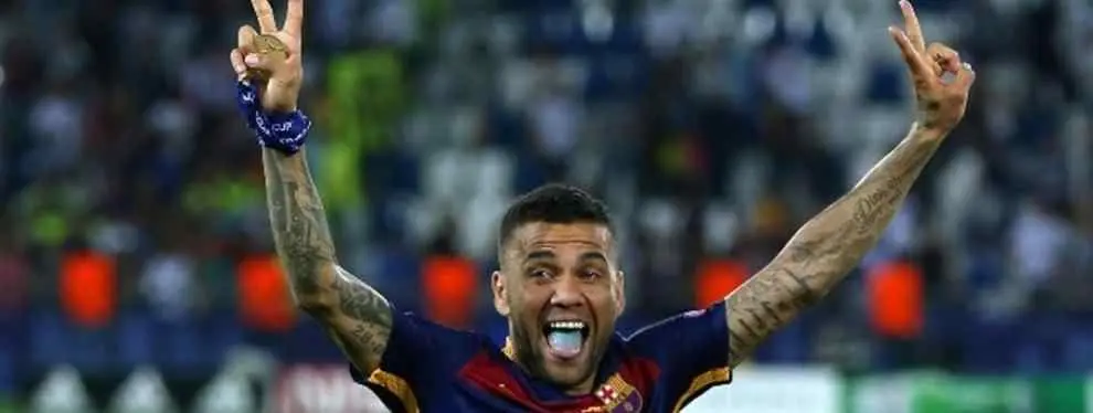El Barcelona no renovaría a Dani Alves si su contrato finalizara ahora