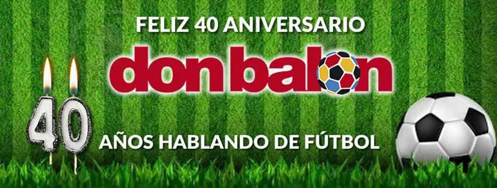 Don Balón cumple 40 años marcando goles