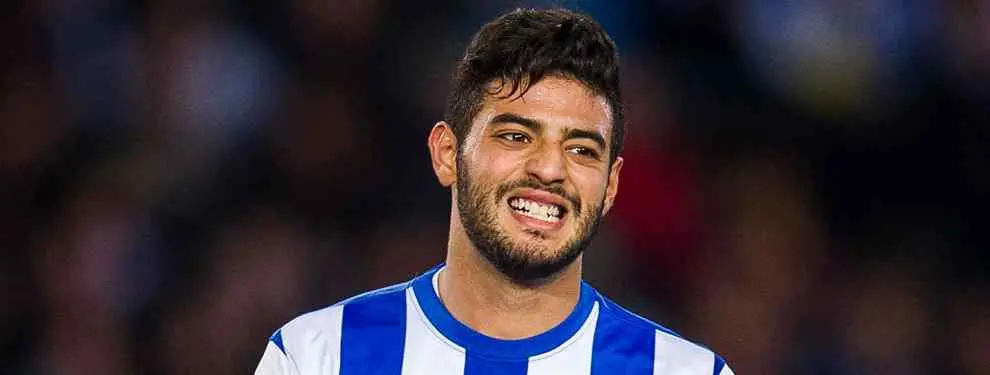 La afición de la Real Sociedad, en pie de guerra con (y por) Carlos Vela