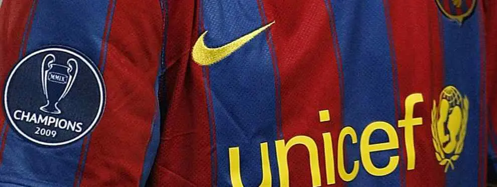 A Bartomeu, como a Laporta, no le queda más alternativa que acudir a UNICEF