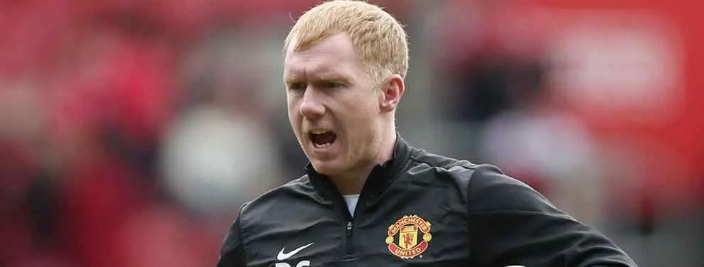 Paul Scholes se postula en contra de Louis Van Gaal en Manchester