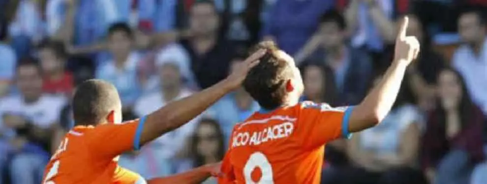 Parejo y Alcácer sorprenden al Celta y dan vida al Valencia de Nuno