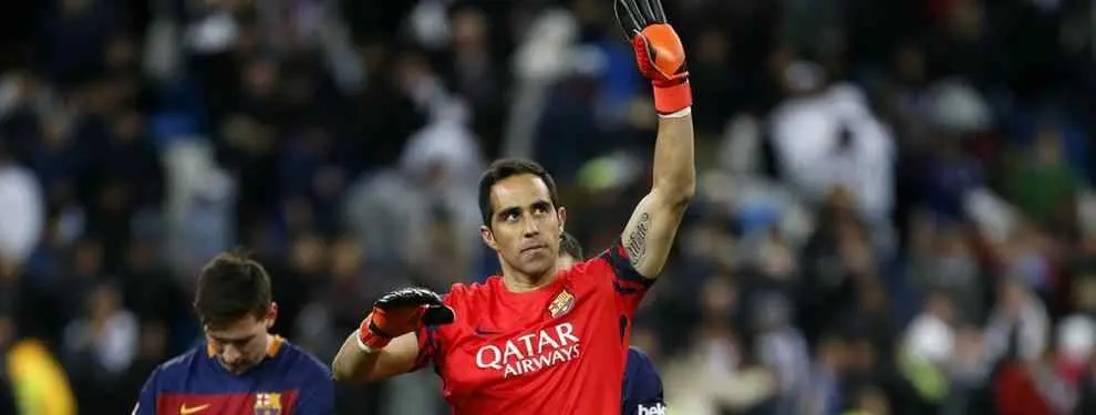 Claudio Bravo se pone serio: 