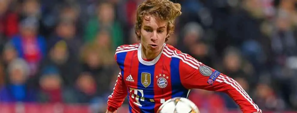 La joven estrella del Bayern que persigue la clase media de la Liga BBVA