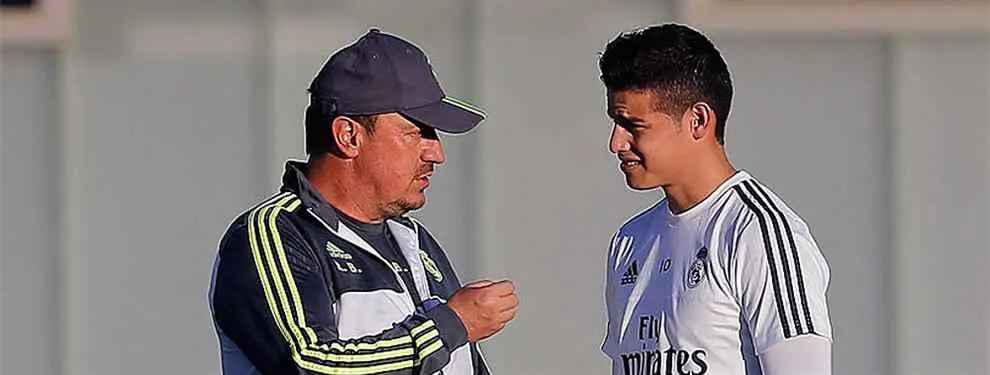 James Rodríguez, uno de los motivos del adiós de Rafa Benítez al Real Madrid