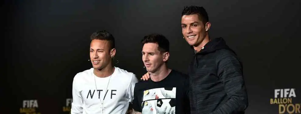 El show de Neymar con CR7 entre los bastidores de la gala del Balón de Oro