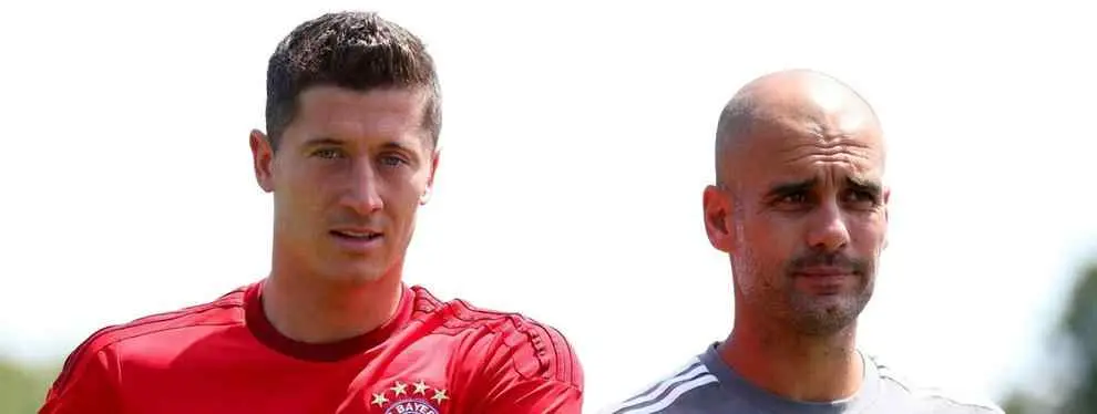 Guardiola se entromete de lleno en el fichaje de Lewandowski por el Madrid