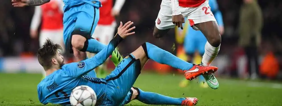 El mensaje de Unzué a Piqué para que forzara la tarjeta amarilla en Londres