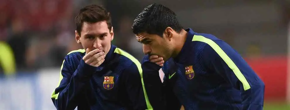 Luis Suárez a Leo Messi: 