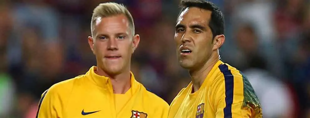 Ter Stegen presiona al Barça para dejar a Claudio Bravo en el banquillo